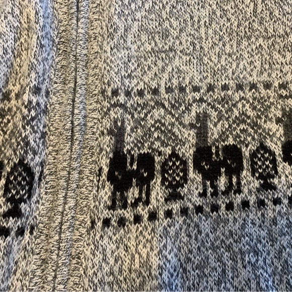 UNISEX playful LLama Adult zip up sweater - Picture 3 of 16